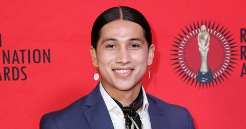 Cole Brings Plenty at the Red Nation Celebration Institute's 28th RNCI Red Nation Awards at Fine Arts Theatre on Nov. 12, 2023