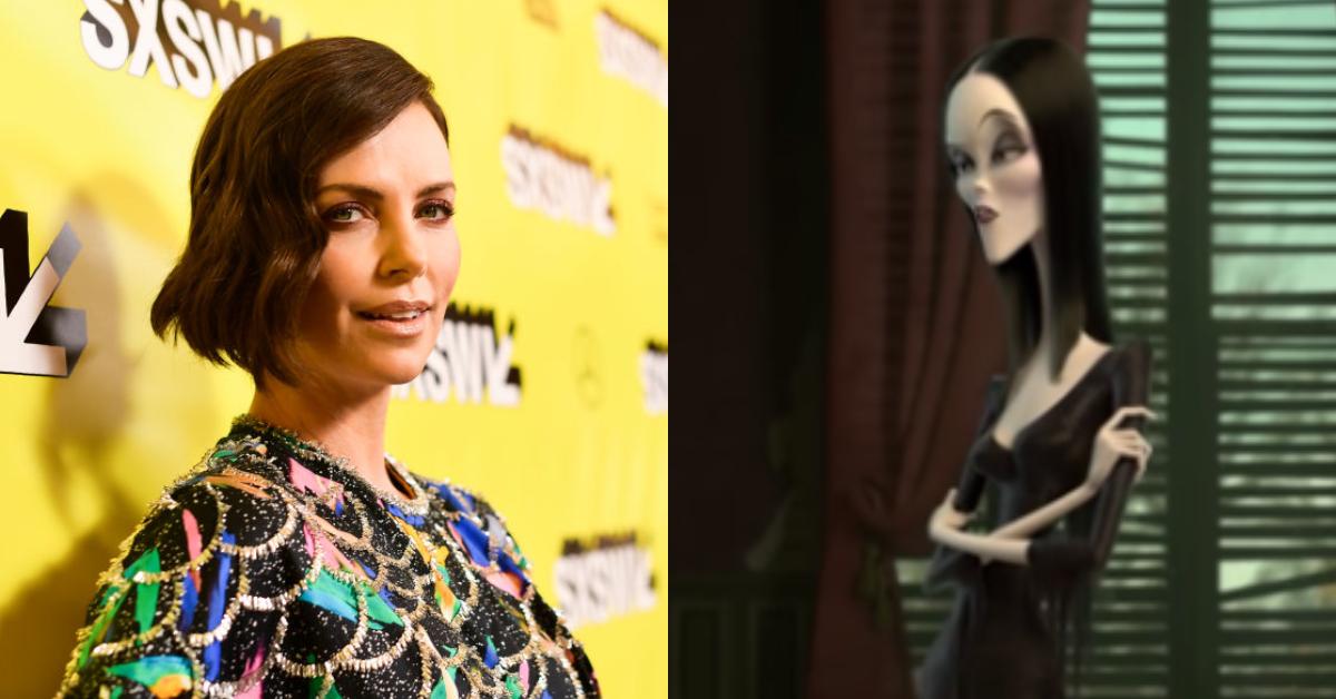 meet the addams family cast  charlize theron morticia