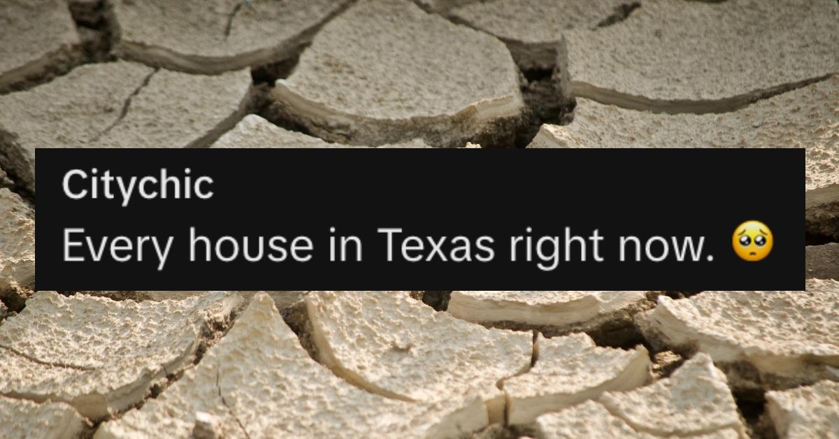 TikTok about watering houses in Texas