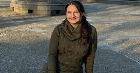 Gypsy Rose Blanchard in Central Park in a green sweater