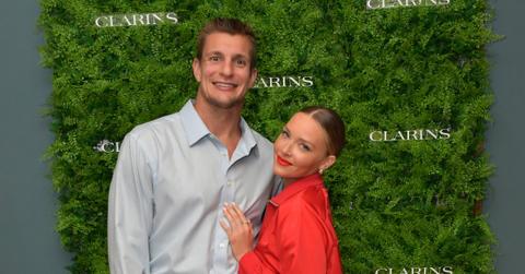 (l-r): Rob Gronkowski and Camille Kostek