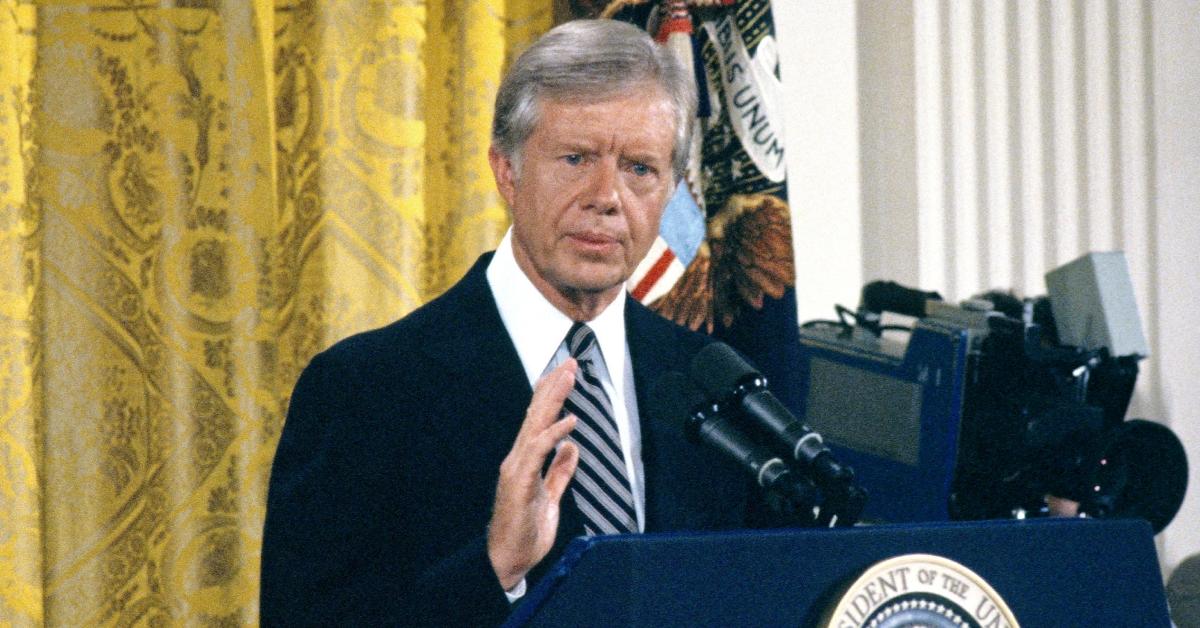 The 39th President of the United States, Jimmy Carter.