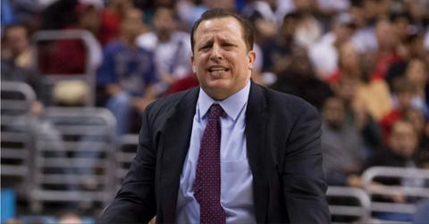 Tom Thibodeau at the 2012 NBA Eastern Conference Quarter-finals Game 6.