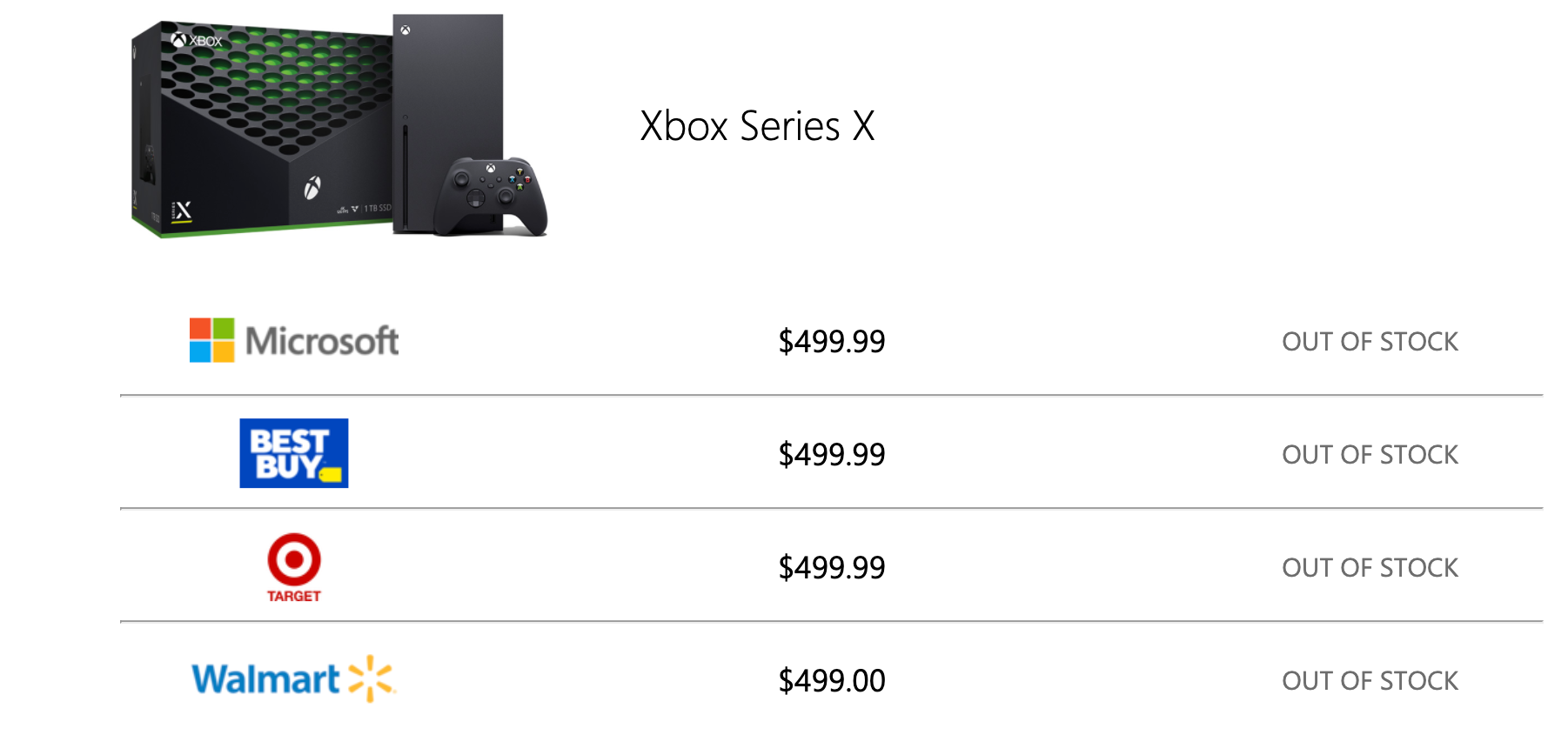 more stock of xbox series x