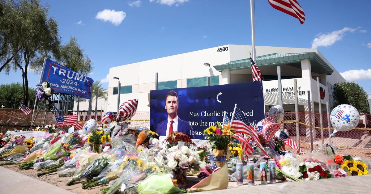 Charlie Kirk Memorial At Turning Point USA In Phoenix.