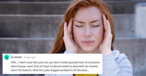 A woman reveals her MIL invited herself over without asking for permission.