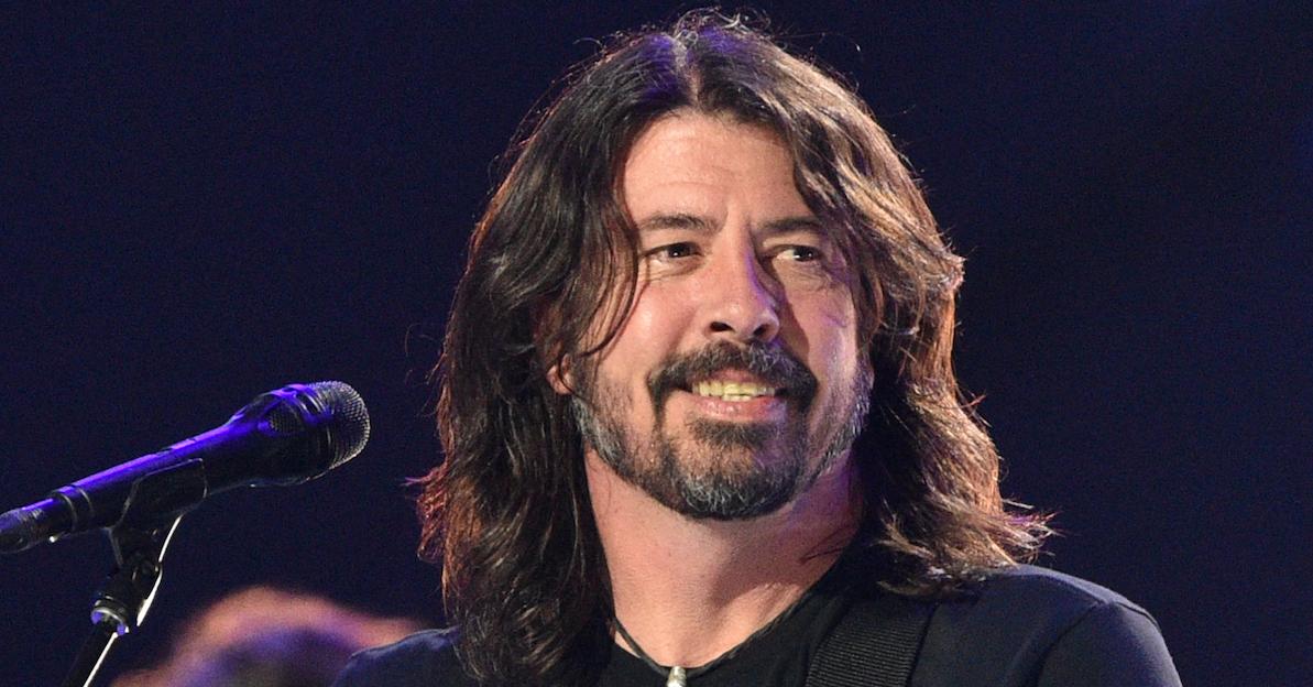 Dave Grohl performing 
