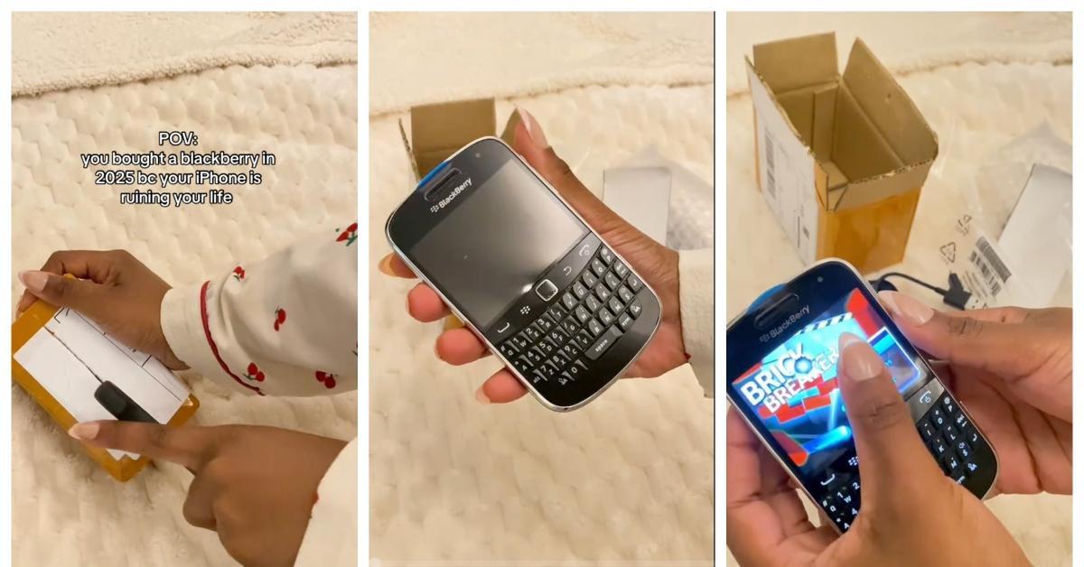 TikTok about buying a Blackberry