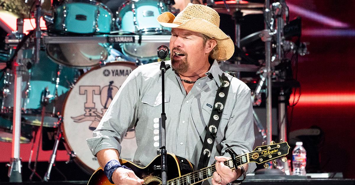 Toby Keith performing at the iHeart Radio Festival in 2021. 