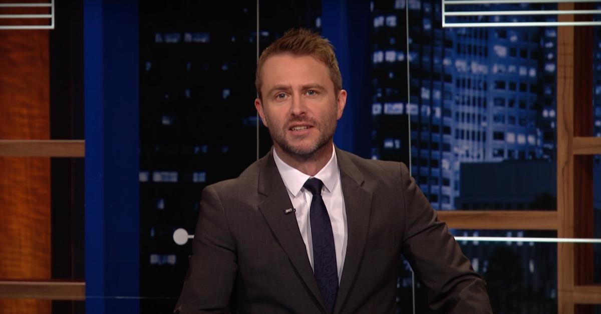 Comedian and actor Chris Hardwick hosts @midnight in 2017.