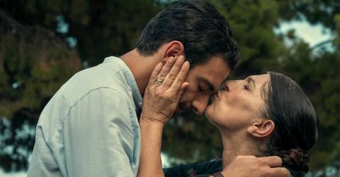 Eugenio Mastrandrea as Lino Ortolano, Lucia Sardo as Filomena Ortolano in episode 103 of From Scratch.