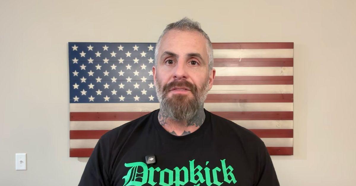Michael Fanone wearing a Dropkick Murphys shirt. 