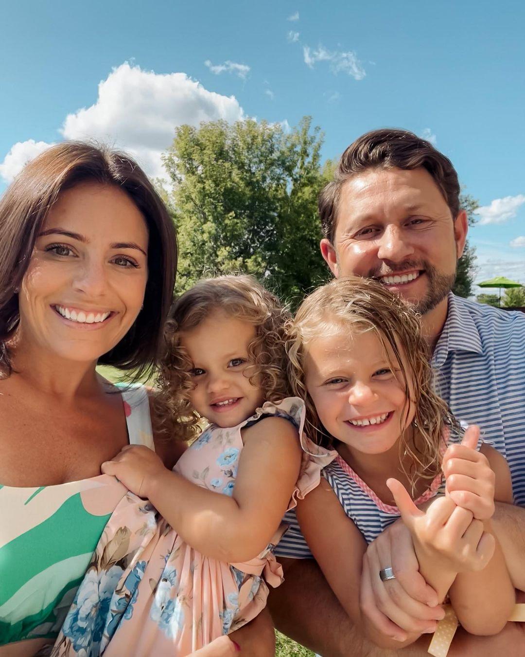 Anthony D'Amico and Ashley Petta and daughters Mila Rose and Vaeda Marie