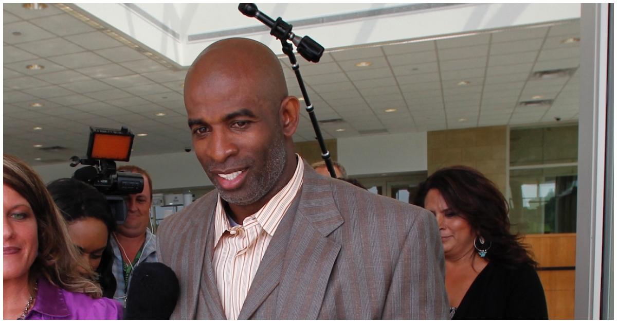 Deion Sanders in court during divorce from Pilar Sanders