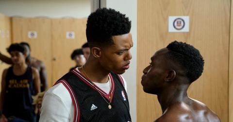 Will Smith (Jabari Banks) and Carlton Banks (Olly Sholotan)