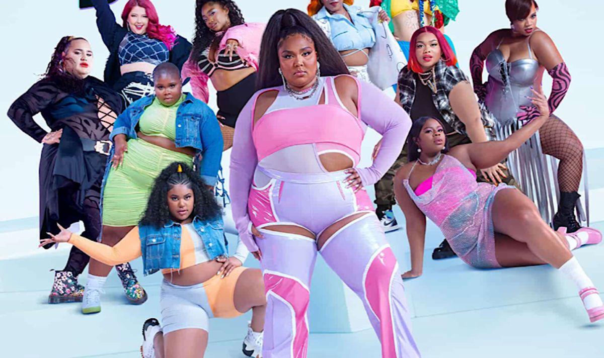 Lizzo's Big Grrrls pose for a promotional photo