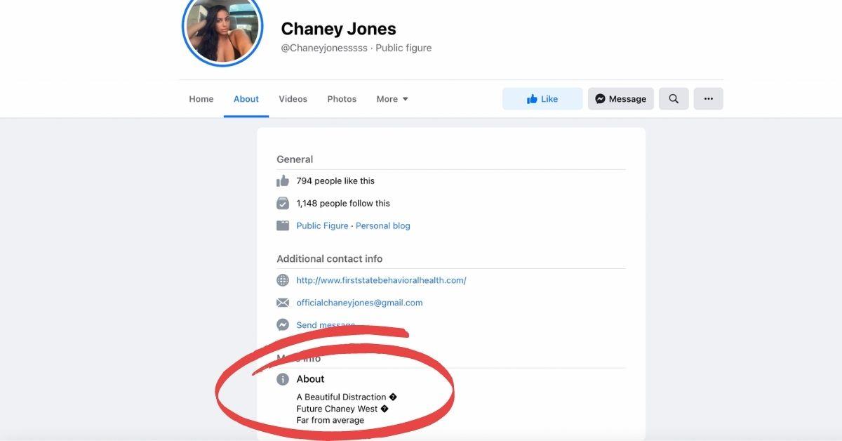 Chaney West Facebook page