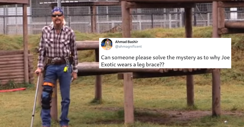 joe exotic leg brace