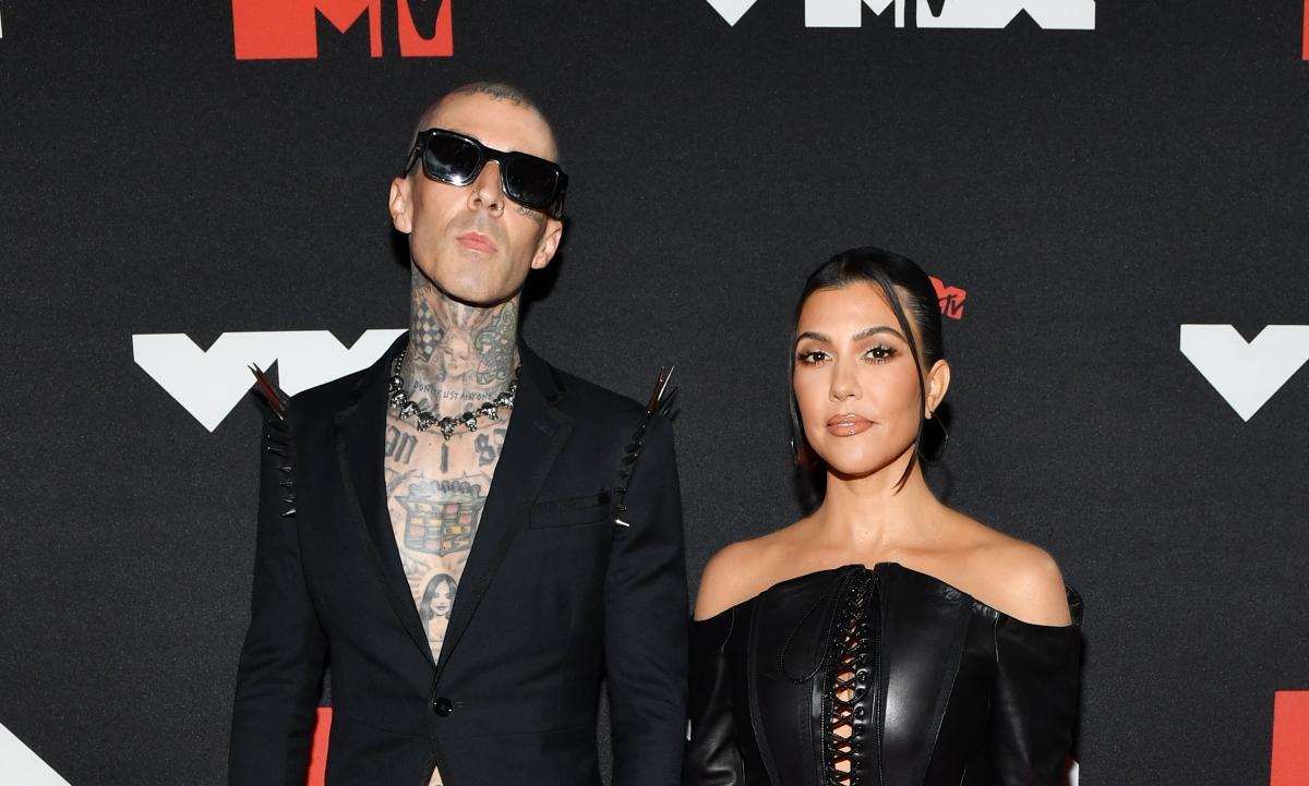 Travis Barker and Kourtney Kardashian 