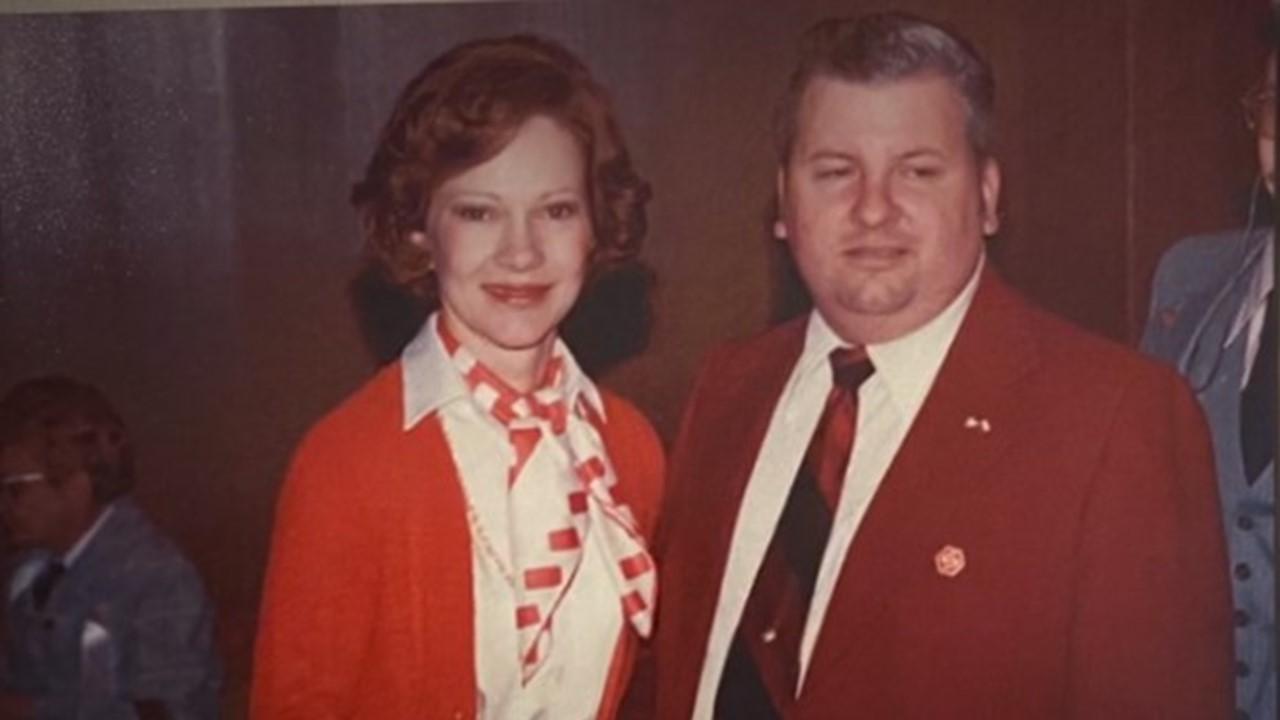 Rosalynn Carter and John Wayne Gacy in Chicago