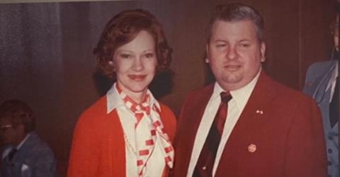Rosalynn Carter and John Wayne Gacy in Chicago