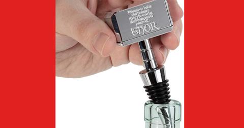 The Mjolnir wine bottle stopper