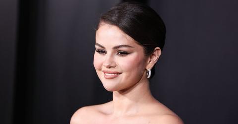 Selena Gomez at the premiere of Emilia Perez.