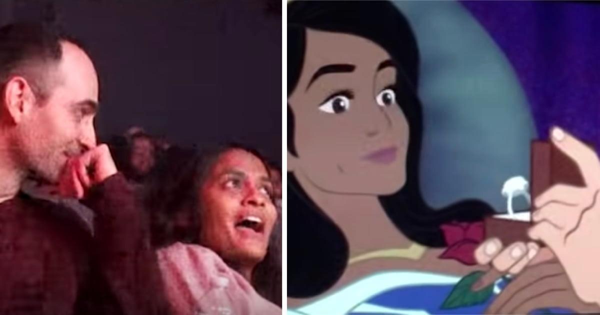 A Man "Hacked" His Girlfriend's Favorite Disney Movie to Propose to Her