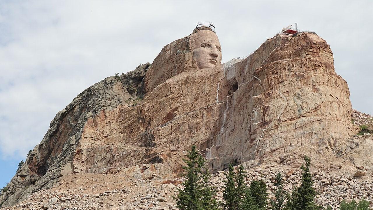 The Crazy Horse monument partially completed