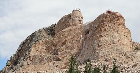 The Crazy Horse monument partially completed