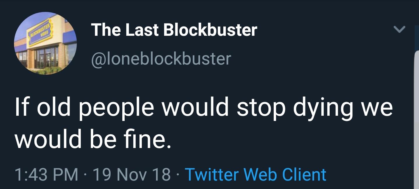 last blockbuster tweet