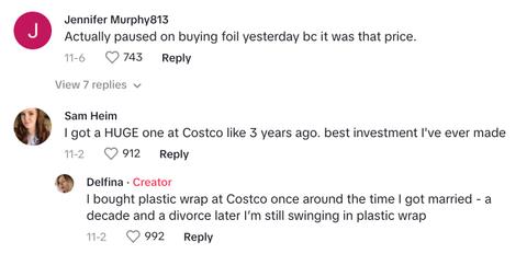 Aluminum Foil $14 comments