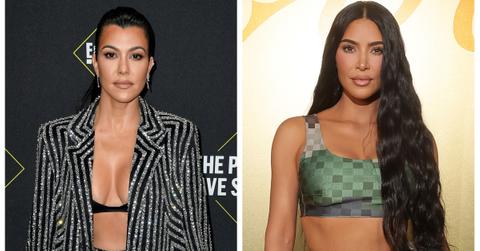 Kourtney Kardashian and Kim Kardashian