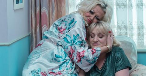 (L-R) Camille Coduri and Daisy May Cooper in the HBO series, 'Rain Dogs'