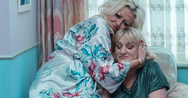 (L-R) Camille Coduri and Daisy May Cooper in the HBO series, 'Rain Dogs'