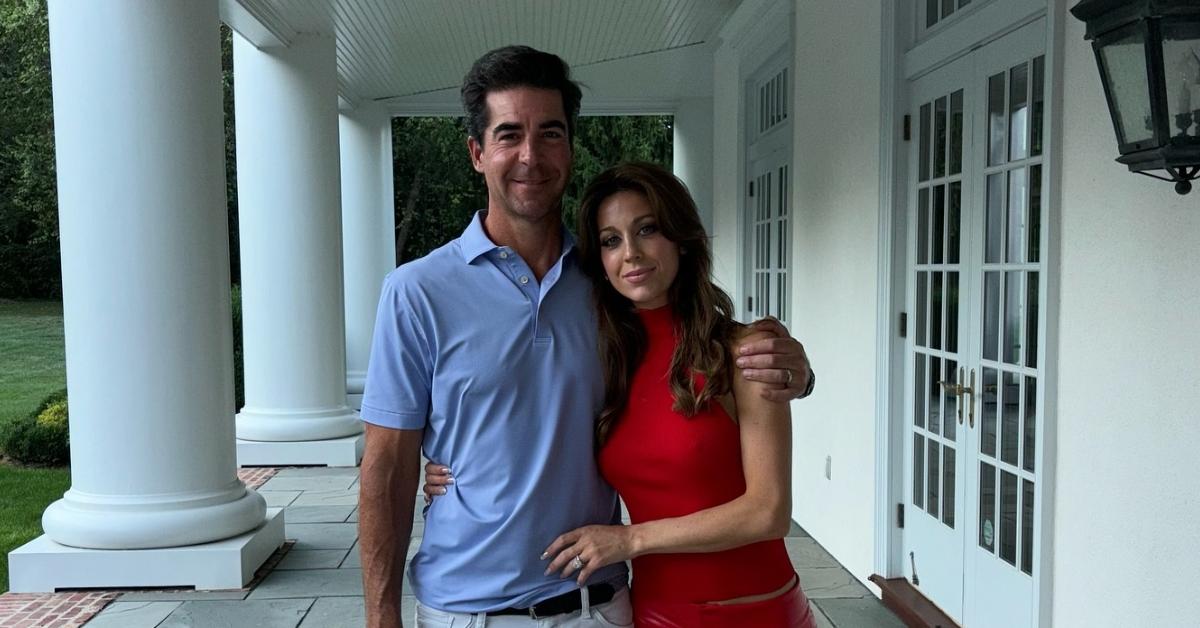 Jesse Watters and his wife.