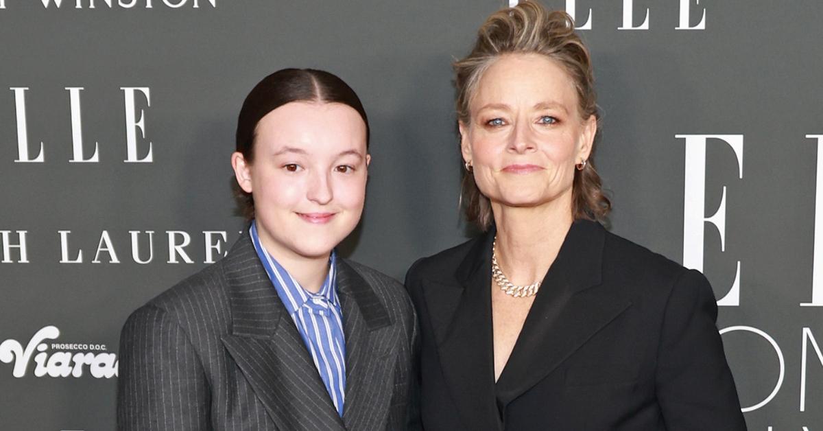 Bella Ramsey and Jodie Foster attend ELLE's Women In Hollywood Celebration at Nya Studios on Dec. 5, 2023, in Los Angeles