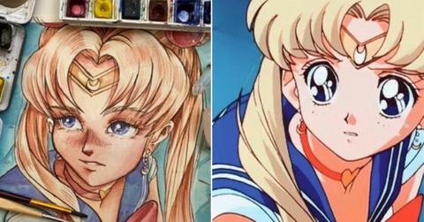 sailor moon redraw challenge