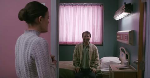 Dr. Rose Cotter (Sosie Bacon) looks in on a smiling patient.