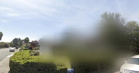 A house that is blurred out on streetview.