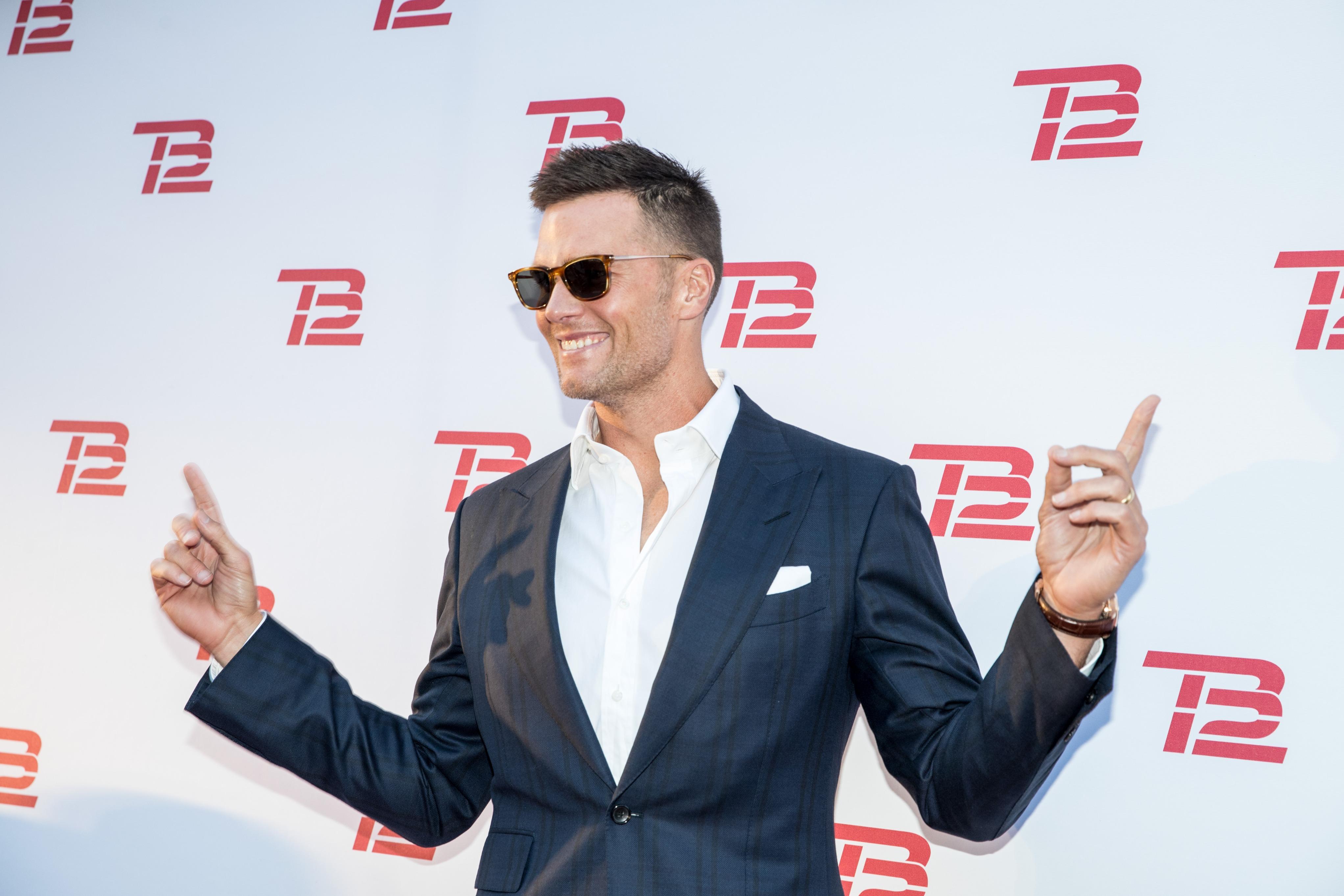 Tom Brady at the grand opening of the TB12 Performance & Recovery Center in 2019