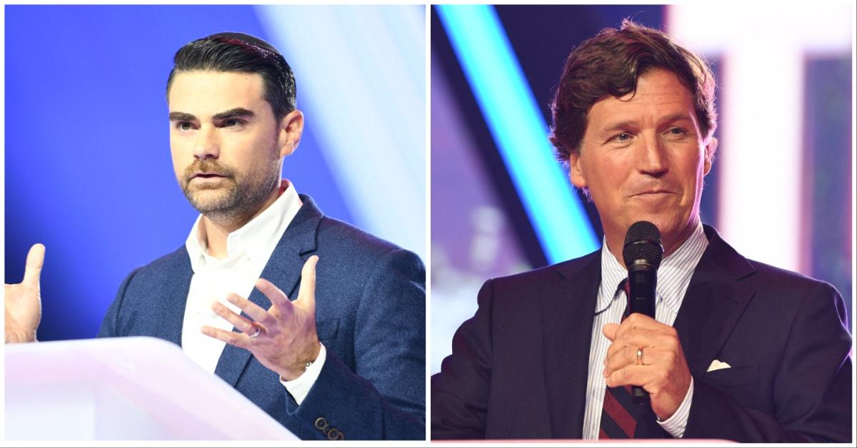 Ben Shapiro and Tucker Carlson speak at the 2025 Annual AmericaFest.