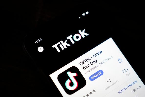 Image of TikTok app in Apple app store