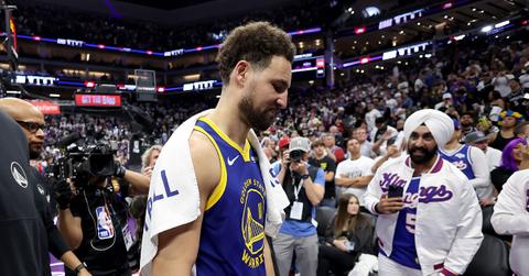 Klay Thompson during the Play-In game agains the Sacramento Kings.