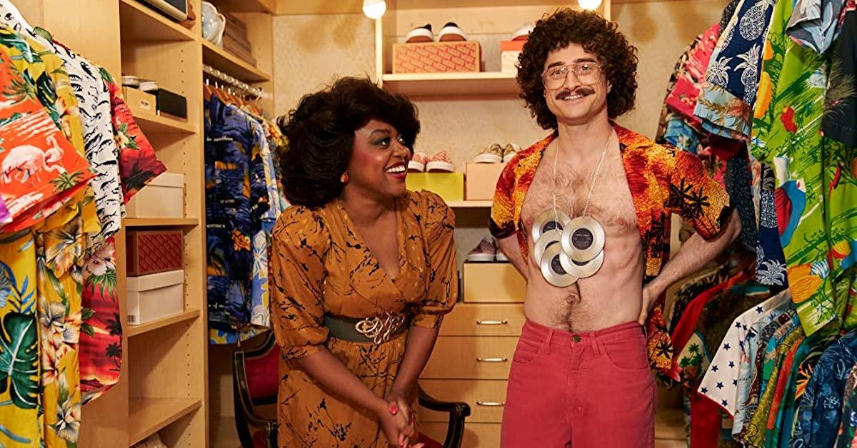 Quinta Bronson and Daniel Radcliffe in 'Weird: The Al Yankovic Story'