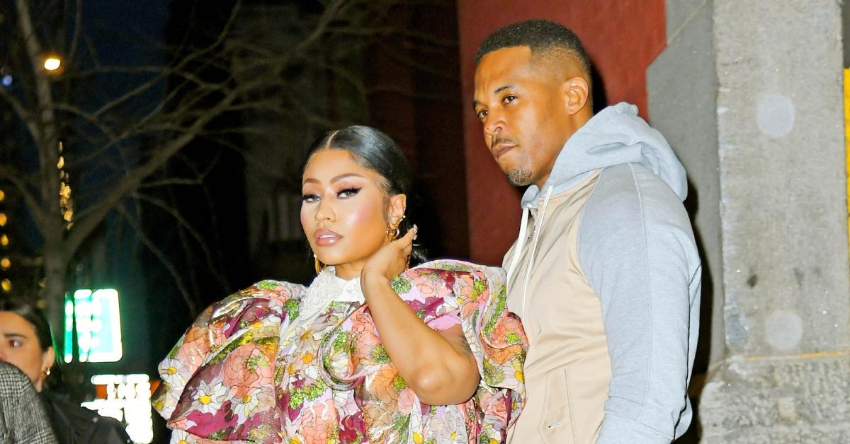 (l-r): Nicki Minaj and Kenneth Petty at an event
