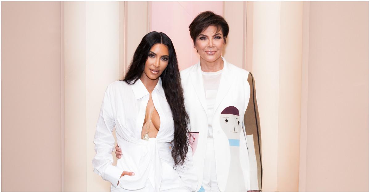 (l-r): Kim Kardashian and Kris Jenner