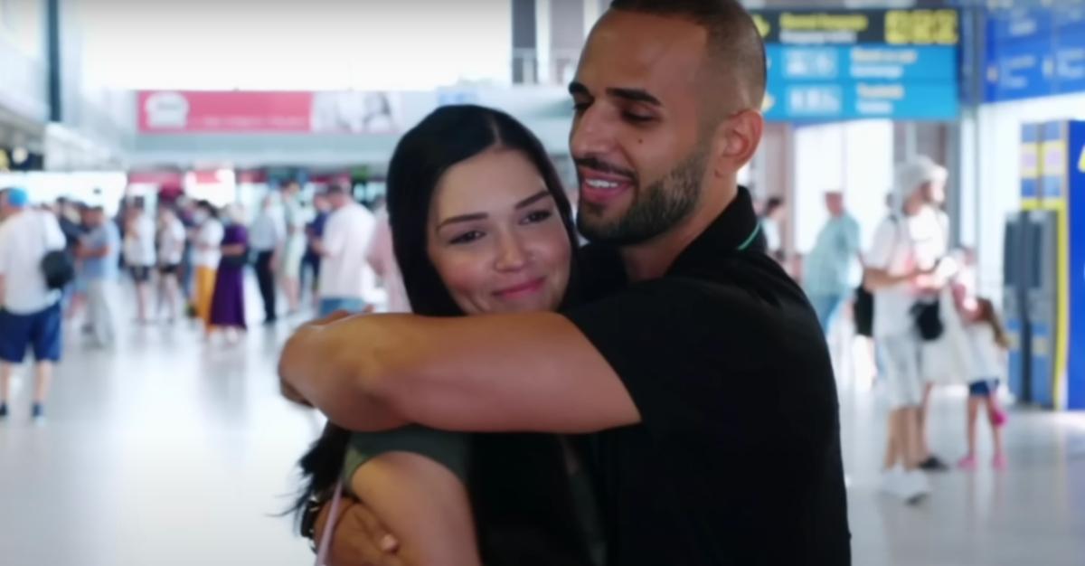 Amanda and Razvan from ‘90 Day Fiancé: Before the 90 Days’ at the airport.