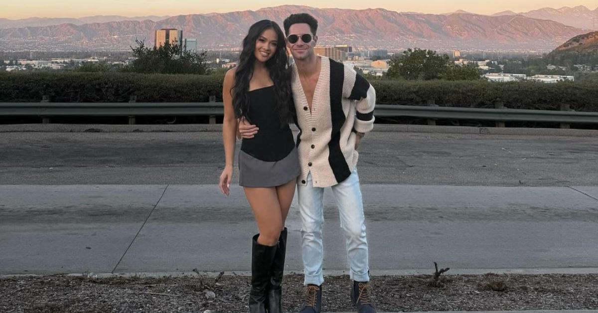 Jenn Tran and Sasha Farber on the side of a road in Los Angeles