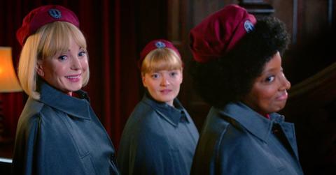 Nurses smiling from 'Call the Midwife'.